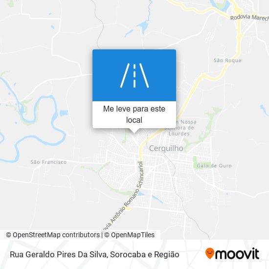 Rua Geraldo Pires Da Silva mapa