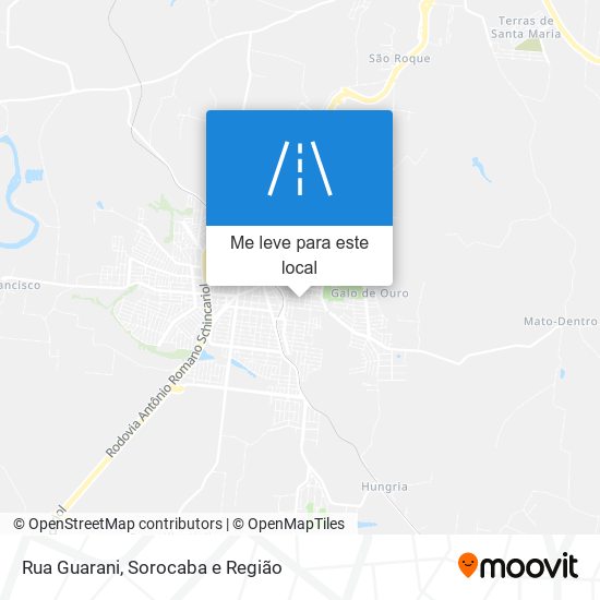 Rua Guarani mapa