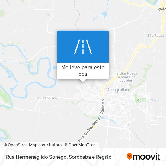 Rua Hermenegildo Sonego mapa