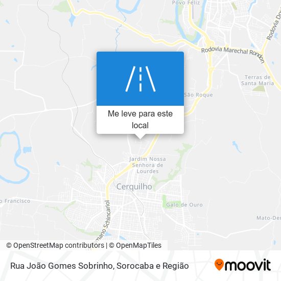 Rua João Gomes Sobrinho mapa