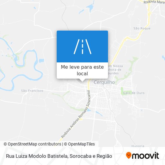 Rua Luiza Modolo Batistela mapa