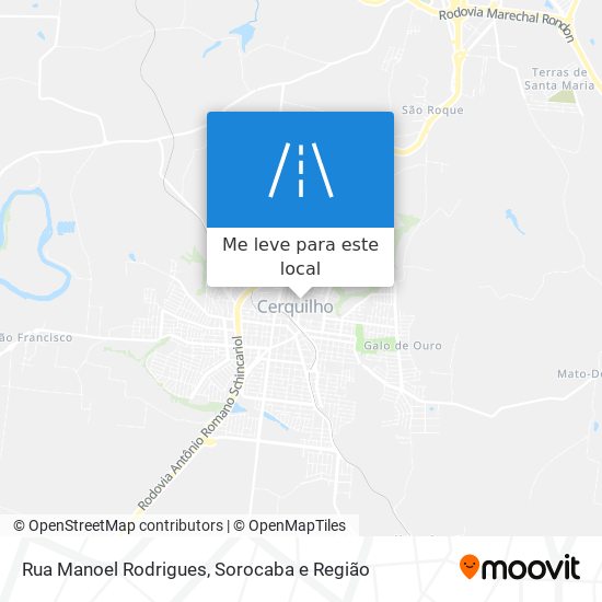 Rua Manoel Rodrigues mapa