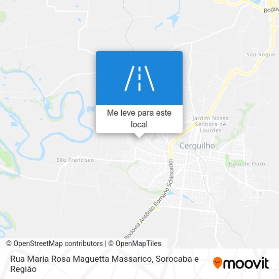 Rua Maria Rosa Maguetta Massarico mapa