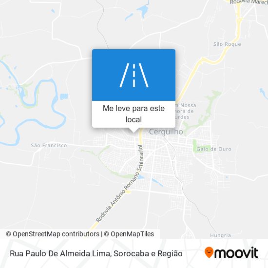 Rua Paulo De Almeida Lima mapa