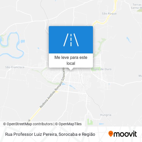 Rua Professor Luiz Pereira mapa