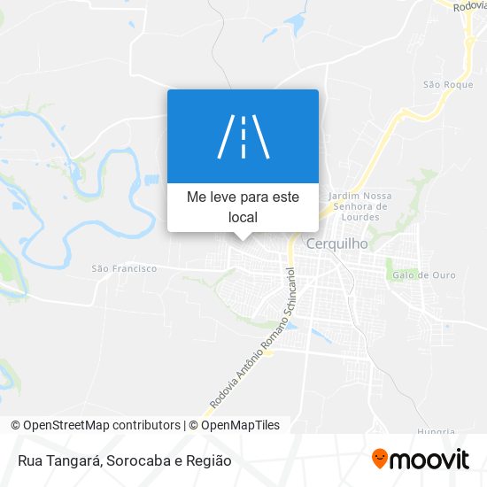 Rua Tangará mapa