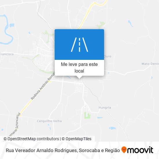 Rua Vereador Arnaldo Rodrigues mapa