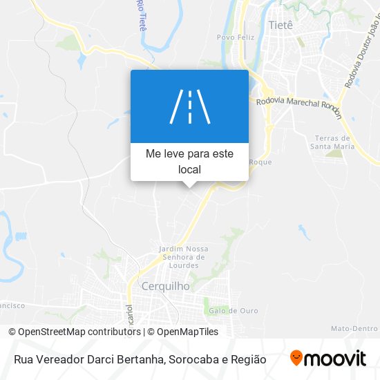 Rua Vereador Darci Bertanha mapa