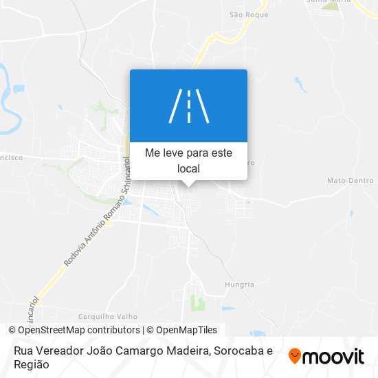 Rua Vereador João Camargo Madeira mapa