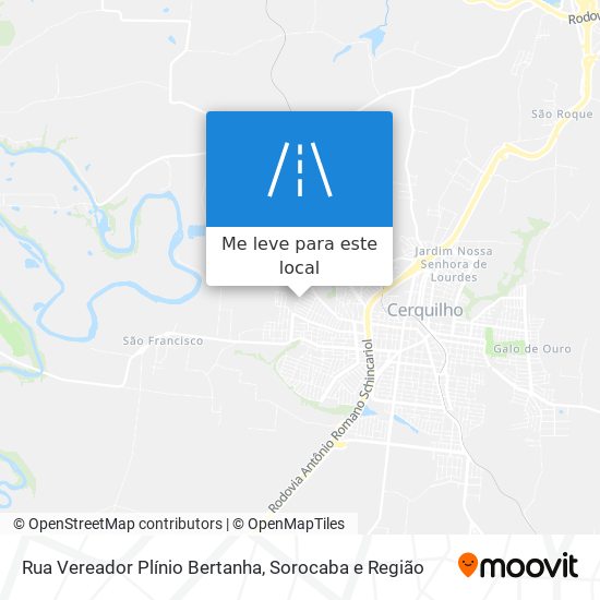 Rua Vereador Plínio Bertanha mapa