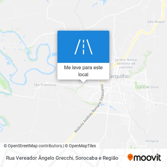 Rua Vereador Ângelo Grecchi mapa