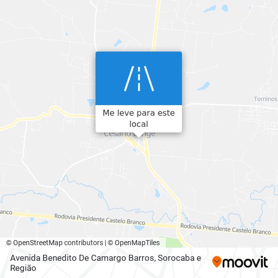 Avenida Benedito De Camargo Barros mapa