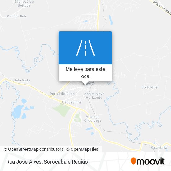 Rua José Alves mapa