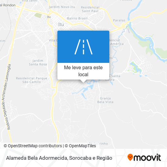 Alameda Bela Adormecida mapa