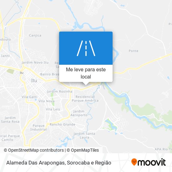 Alameda Das Arapongas mapa