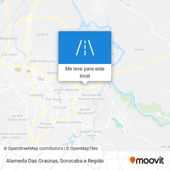 Alameda Das Graúnas mapa