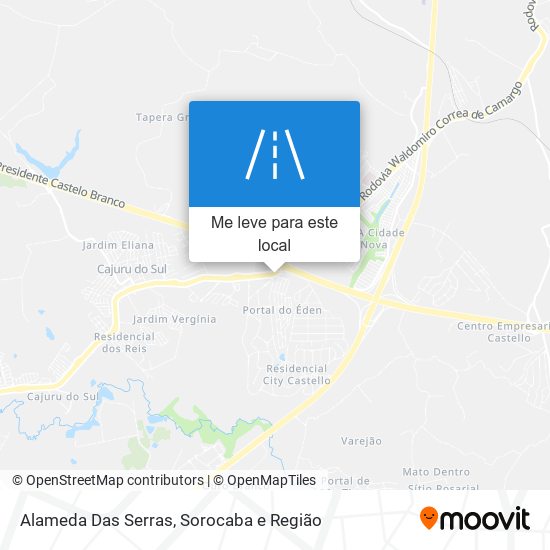 Alameda Das Serras mapa