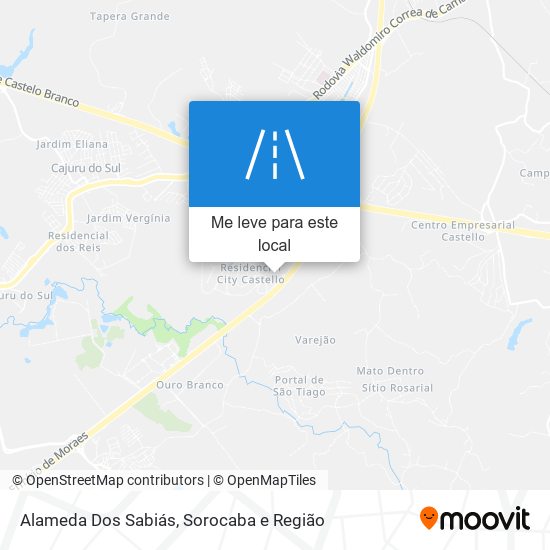 Alameda Dos Sabiás mapa