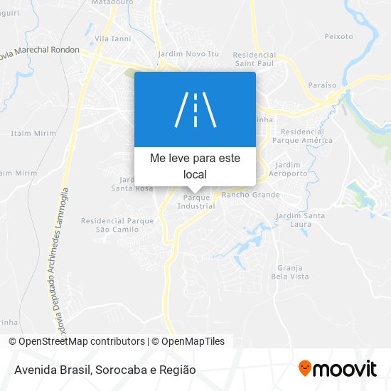 Avenida Brasil mapa