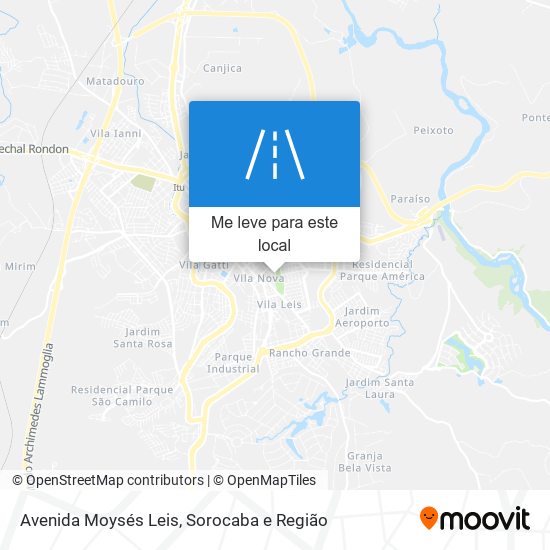 Avenida Moysés Leis mapa