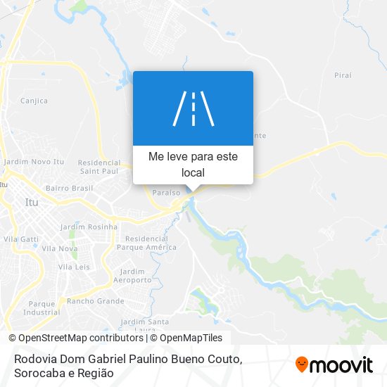 Rodovia Dom Gabriel Paulino Bueno Couto mapa