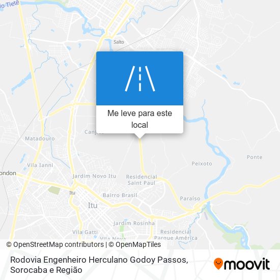 Rodovia Engenheiro Herculano Godoy Passos mapa