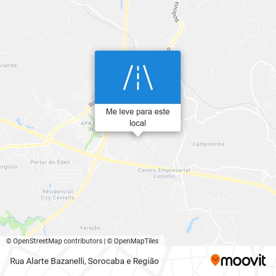 Rua Alarte Bazanelli mapa