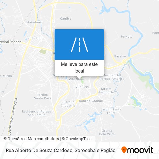 Rua Alberto De Souza Cardoso mapa