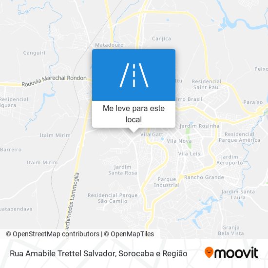 Rua Amabile Trettel Salvador mapa