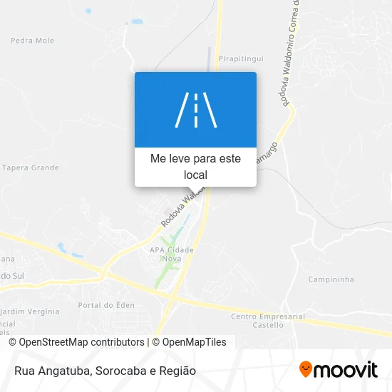 Rua Angatuba mapa