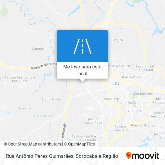 Rua Antônio Peres Guimarães mapa