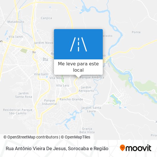 Rua Antônio Vieira De Jesus mapa