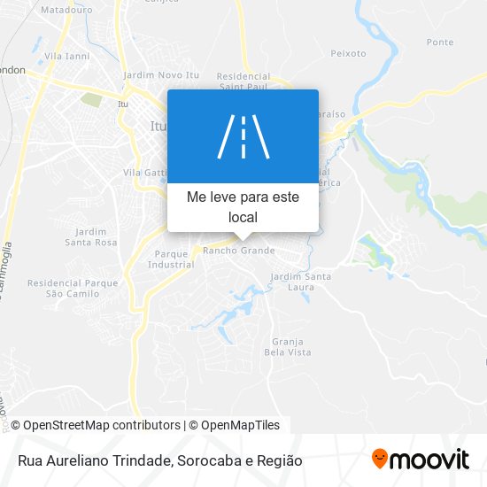 Rua Aureliano Trindade mapa