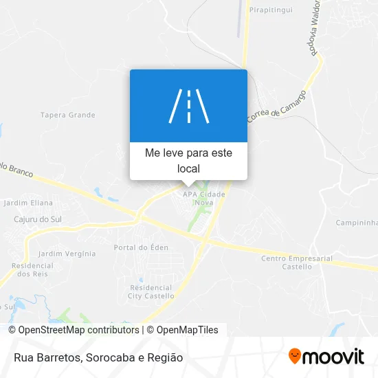Rua Barretos mapa