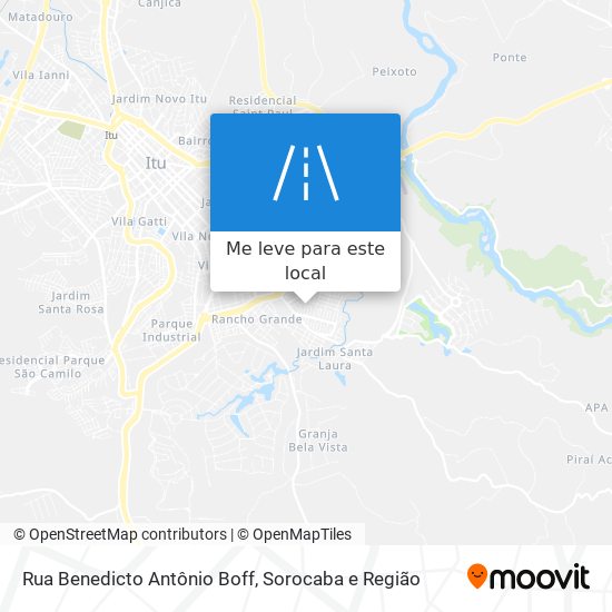 Rua Benedicto Antônio Boff mapa