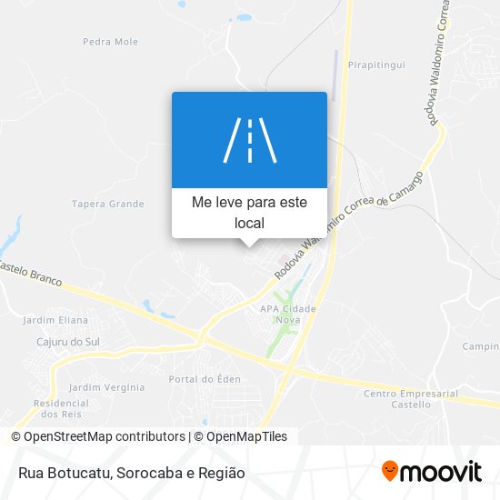 Rua Botucatu mapa