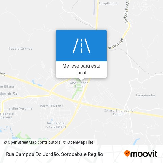 Rua Campos Do Jordão mapa