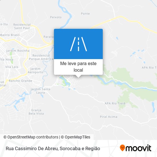 Rua Cassimiro De Abreu mapa