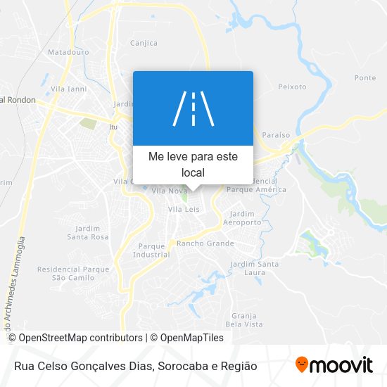 Rua Celso Gonçalves Dias mapa