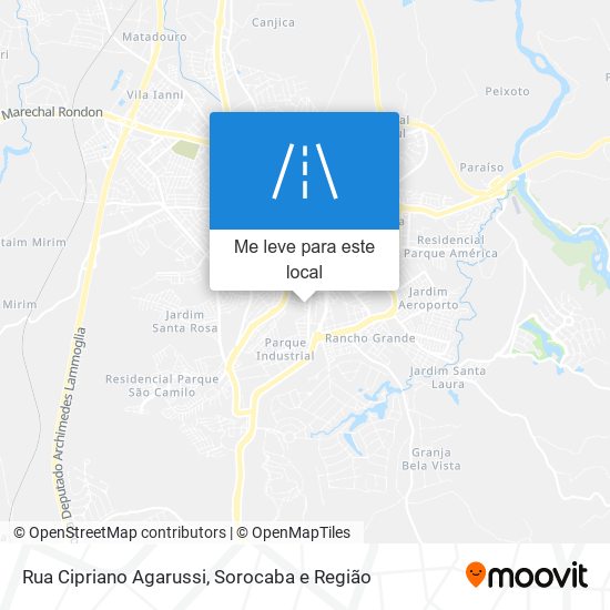 Rua Cipriano Agarussi mapa