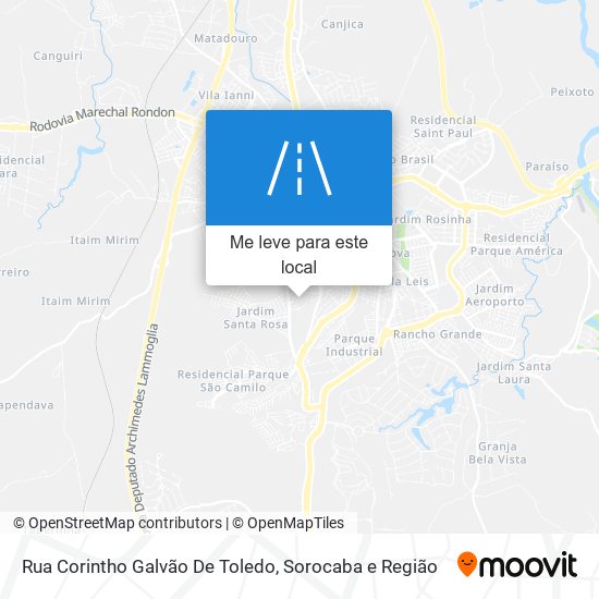 Rua Corintho Galvão De Toledo mapa