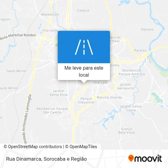 Rua Dinamarca mapa