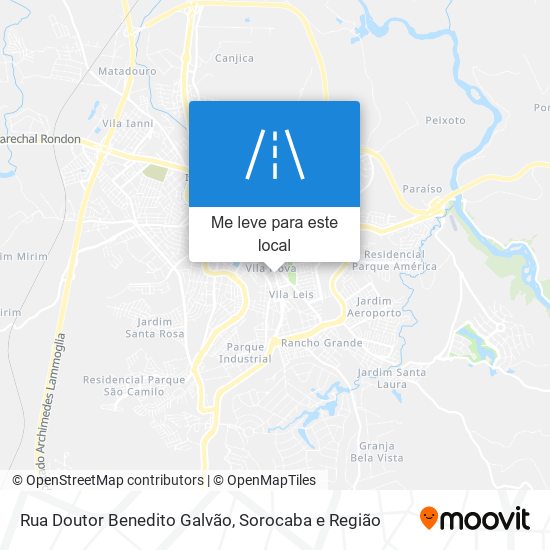 Rua Doutor Benedito Galvão mapa