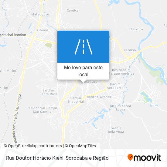 Rua Doutor Horácio Kiehl mapa