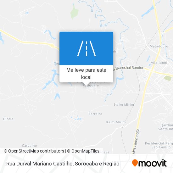 Rua Durval Mariano Castilho mapa