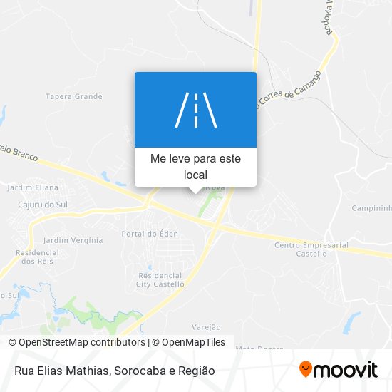 Rua Elias Mathias mapa