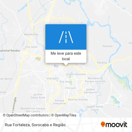 Rua Fortaleza mapa