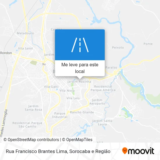 Rua Francisco Brantes Lima mapa