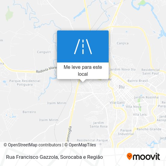 Rua Francisco Gazzola mapa