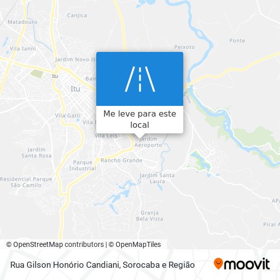 Rua Gilson Honório Candiani mapa